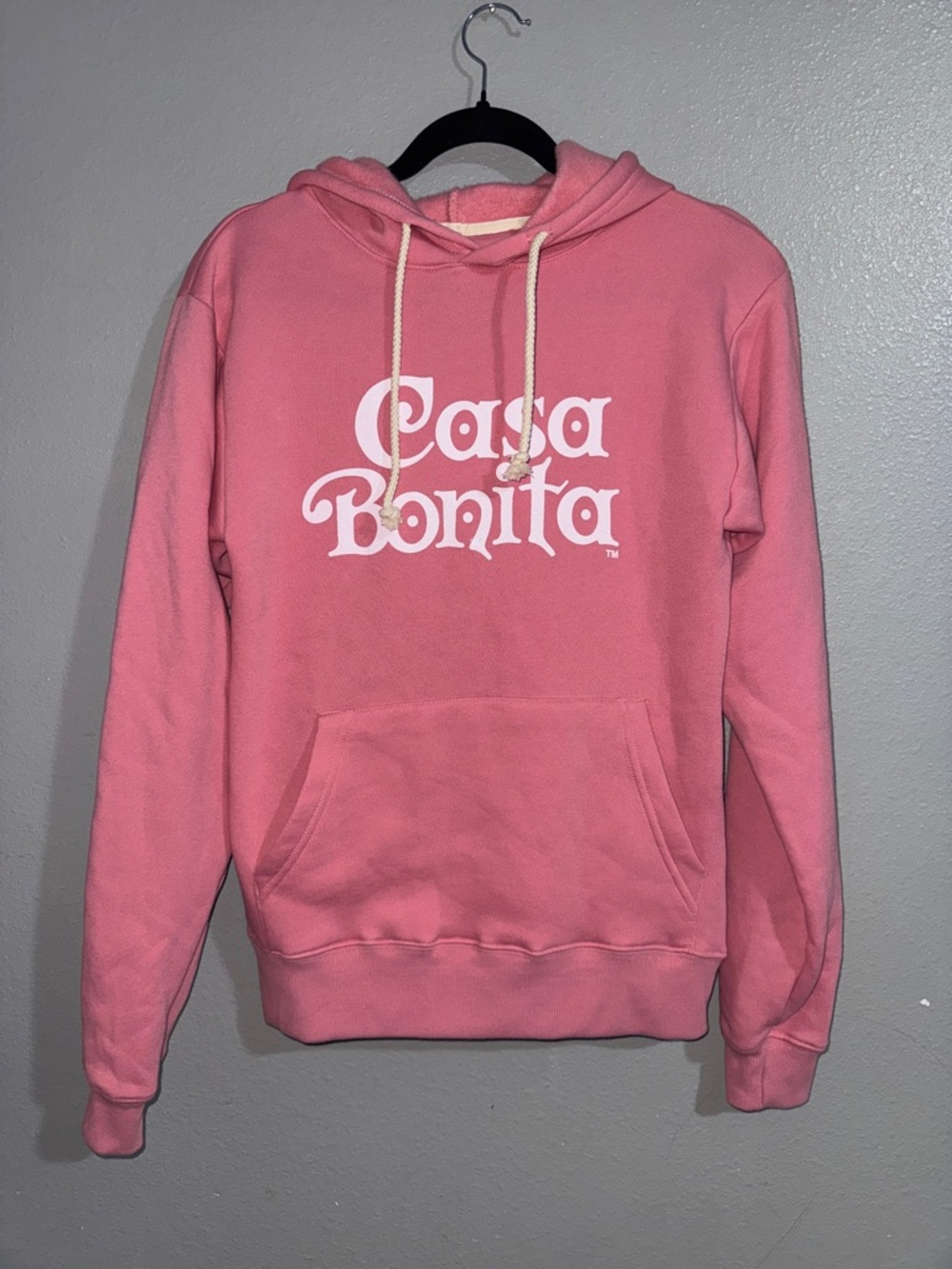 Casa Bonita Pink Hoodie Sweater for Women